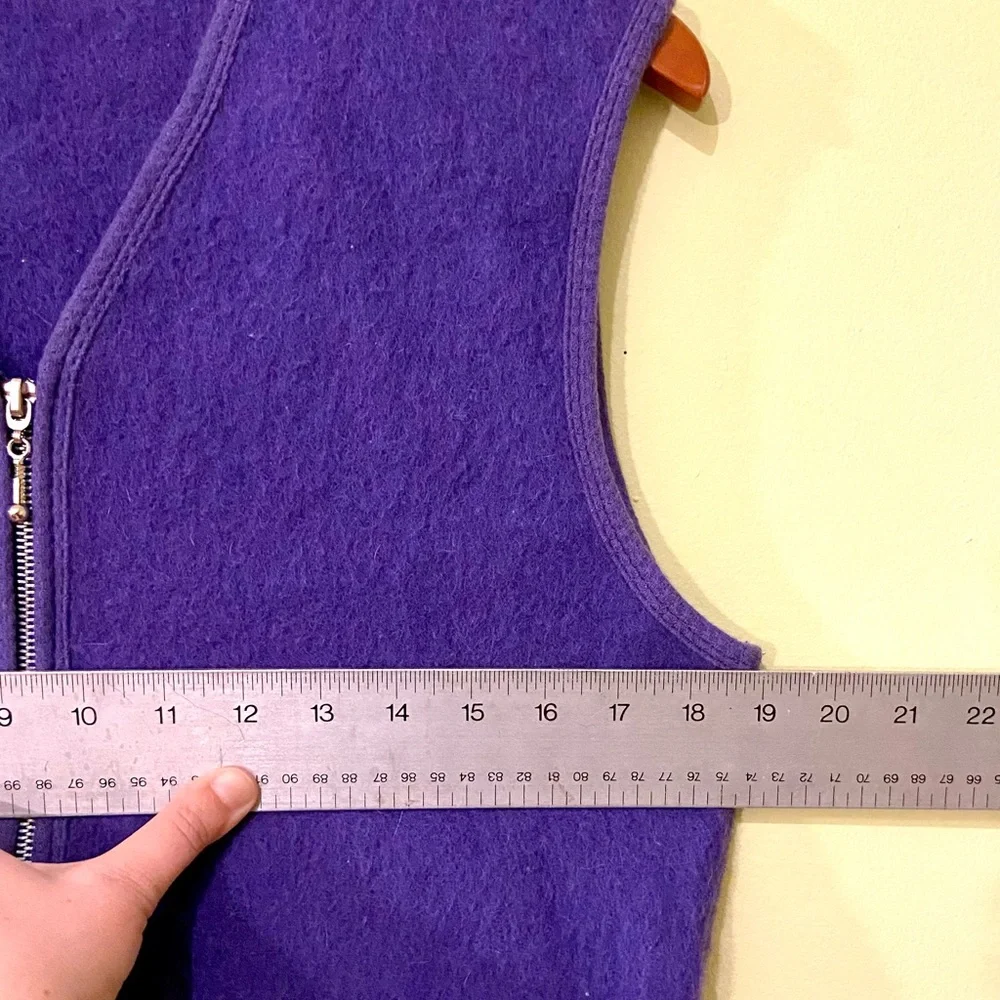 Vintage CG boiled wool zip-up liner vest - Picture 2 of 9